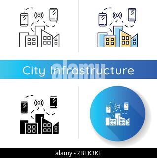 Mobile network icon Stock Vector