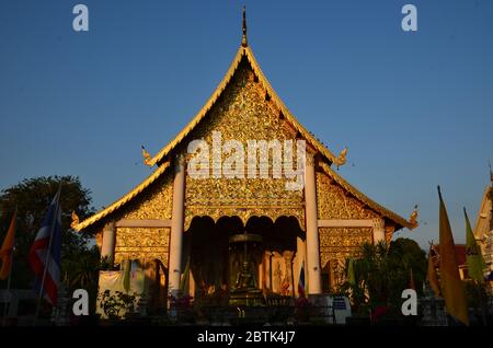 Wat Phan Tao in Chiang Mai Stock Photo