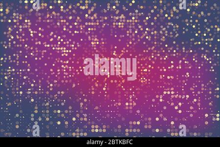 Pink and Blue vector backdrop with dots. Glitter abstract illustration with blurred drops of rain. Beautiful design for your business advert. Stock Vector
