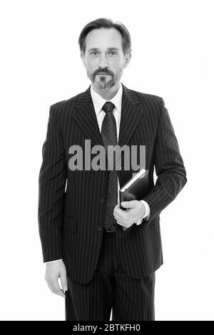 The best teacher. Teacher isolated on white. School teacher hold book. Teacher  career. School and education. Business coach. Professional occupation.  Lecturer or tutor. Teachers day. Private teaching Stock Photo - Alamy