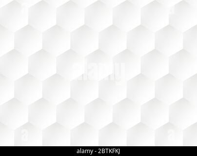 White embossed honeycomb pattern Stock Vector