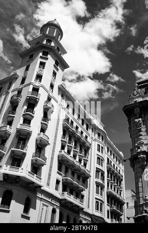 Buildings on Plaza Fabini, Montevideo Center, Uruguay, South America Stock Photo