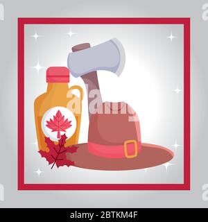 Canadian hat and balloons design, Happy canada day holiday and national  theme Vector illustration Stock Vector Image & Art - Alamy