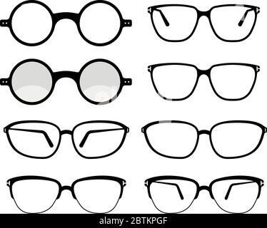 Spectacle Icon Set Symbol Vector Illustration Stock Vector