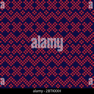 Christmas fair isle pattern background for fashion textiles, knitwear and graphics Stock Vector