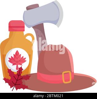 Canadian hat and balloons design, Happy canada day holiday and national  theme Vector illustration Stock Vector Image & Art - Alamy