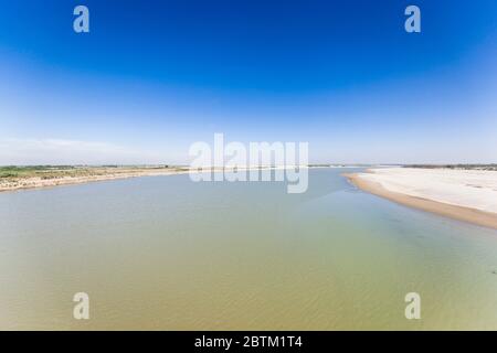 Lower basin of Indus river near Thatta, Thatta, Sindh Province, Pakistan, South Asia, Asia Stock Photo