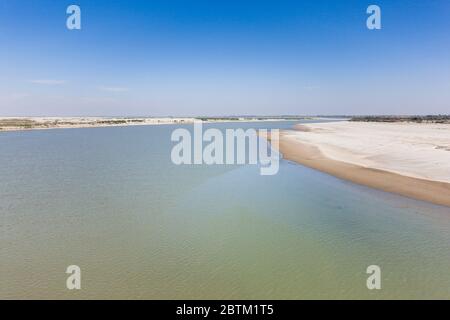 Lower basin of Indus river near Thatta, Thatta, Sindh Province, Pakistan, South Asia, Asia Stock Photo