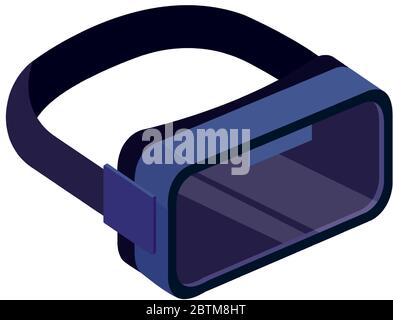 virtual reality glasses, isolated on white background Stock Vector