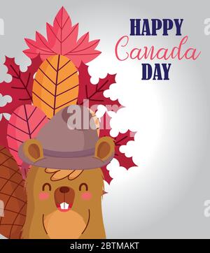 Canadian hat and balloons design, Happy canada day holiday and national  theme Vector illustration Stock Vector Image & Art - Alamy