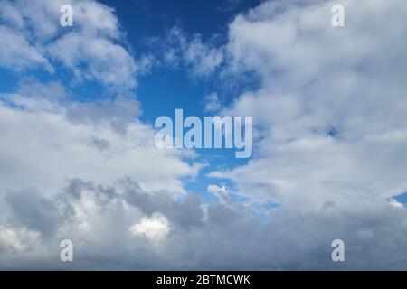 Dark clouds background. Dramatic cloudy sky. Stock Photo