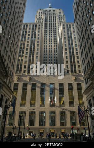 Ceres statue on the top of the Chicago Board of Trade, Chicago ...