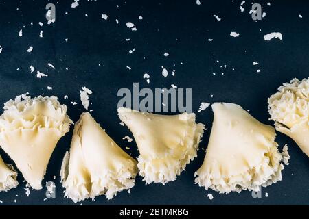 Head of cheese Tete de moine on Girolle isolated on white background Stock  Photo - Alamy