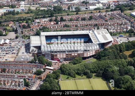 Aerial view Villa Park home of Aston Villa FC before the Trinity Road