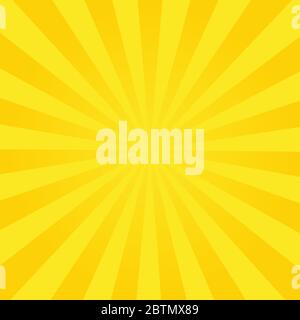 Sun rays, summer background orange colored, a vector illustration Stock Vector