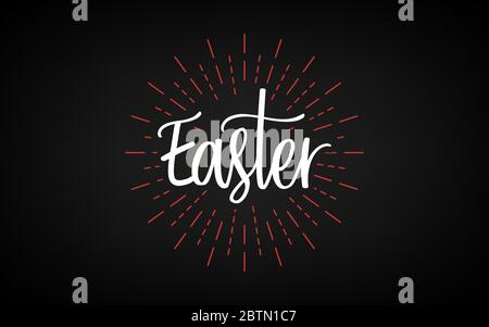 Easter day. Good friday. Celebration day. Happy Easter day. - vector Stock Vector