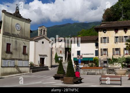 Italy, the charming village of Polcenigo in the Friuli Venezia Giulia region Stock Photo