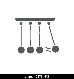 Physics vector icon symbol isolated on white background Stock Vector
