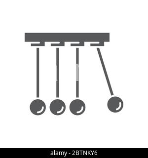 Physics vector icon symbol isolated on white background Stock Vector