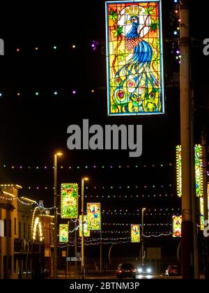 Blackpool Illuminations 2019 Seafront Lancashire England Stock Photo