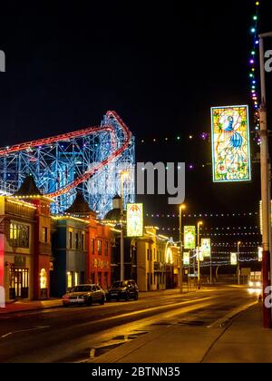 Blackpool Illuminations 2019 Seafront Lancashire England Stock Photo