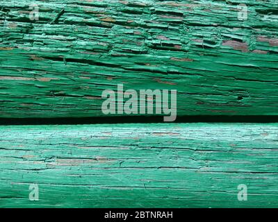 abstract background of old wood and peeling paint and cracks and defects Stock Photo