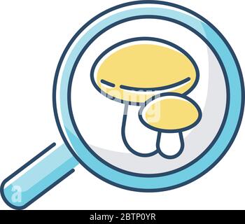 Mycology RGB color icon Stock Vector