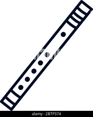 bamboo flute indian musical instrument Stock Vector Image & Art - Alamy