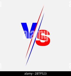 VS letters for sport, game, fight, battle, match. Versus logo. Stock - Vector illustration. Stock Vector
