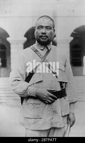 Marshal Feng Yu Hsiang . Late Minister of War in the National Government of China . 1929 Stock Photo