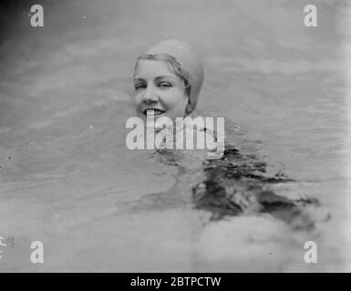 A Pacific mermaid . Miss Ruth Selwin , a well known American