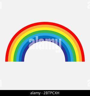 Rainbow icon. Spectrum symbol. Stock - Vector illustration. Stock Vector