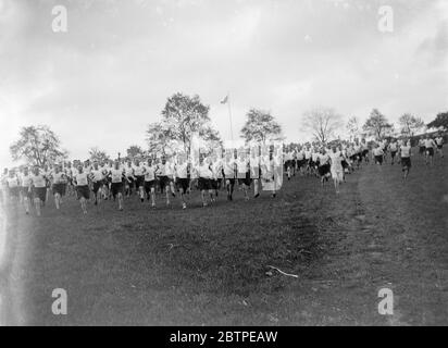 RAF runners . 1935 . Stock Photo