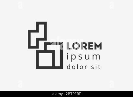 Logo for the high-tech industry Stock Vector