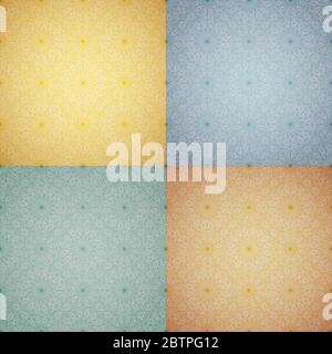 Set vintage linear islam patterns Stock Vector