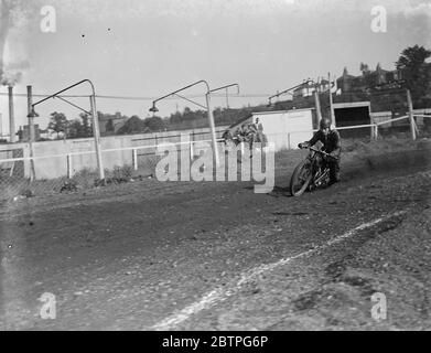 Speedway racing 1939 . Stock Photo