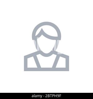 Person outline simple icon Stock Vector