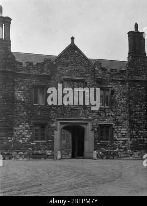 The Charterhouse . The Charterhouse is a former Carthusian monastery in London, to the north of what is now Charterhouse Square. 12 April 1936 Stock Photo