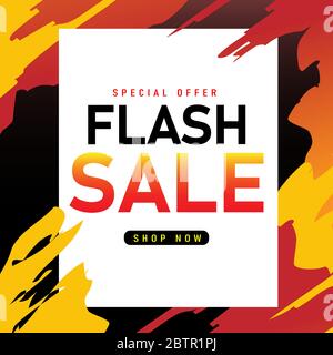 Sale banner template design, Super sale special offer. poster, placard, web banner designs, vector illustration Stock Vector