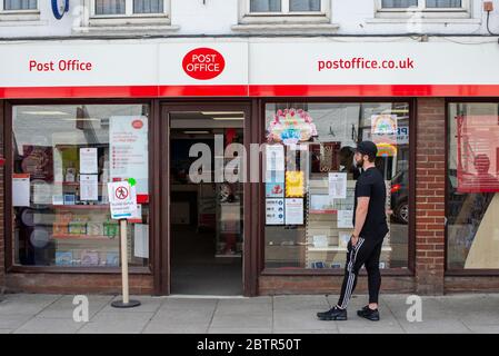 Amesbury Businesses During Covid-19 Coronavirus Lock Down. Wiltshire, England. Post Office Stock Photo