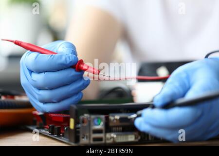 Device for fixing hardware Stock Photo
