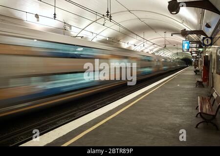 Sydney Metro train at one of the city stops Stock Photo - Alamy