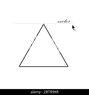 triangle vector illustrator art icon Stock Vector