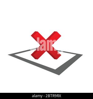 test ticking no color vector Stock Vector