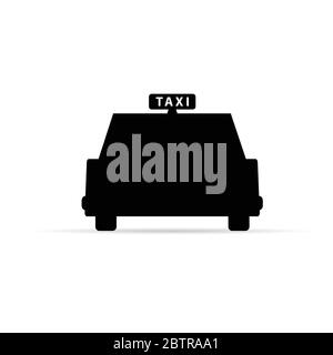 taxi black vector illustration Stock Vector