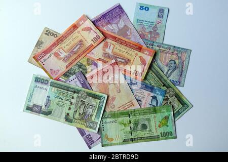 Sri Lankan rupee, Sri-Lanka-Rupie, LKR, Sri Lanka, Asia Stock Photo