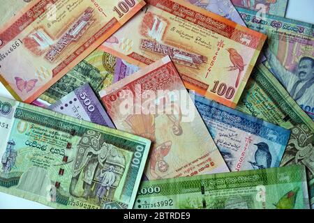 Sri Lankan rupee, Sri-Lanka-Rupie, LKR, Sri Lanka, Asia Stock Photo