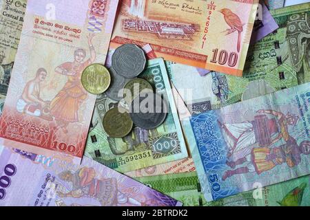 Sri Lankan rupee, Sri-Lanka-Rupie, LKR, Sri Lanka, Asia Stock Photo