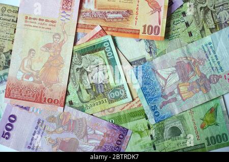 Sri Lankan rupee, Sri-Lanka-Rupie, LKR, Sri Lanka, Asia Stock Photo