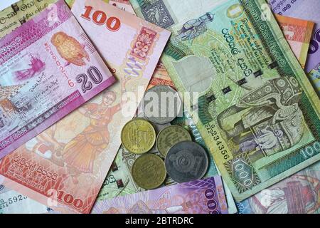 Sri Lankan rupee, Sri-Lanka-Rupie, LKR, Sri Lanka, Asia Stock Photo